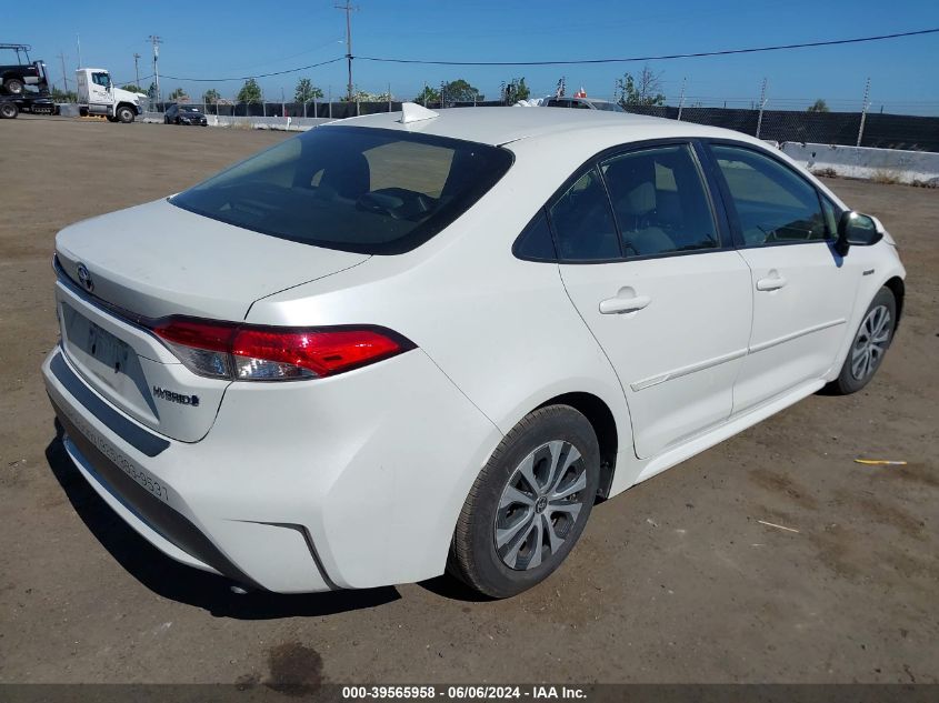 2020 Toyota Corolla Hybrid Le VIN: JTDEBRBE6LJ009569 Lot: 39565958