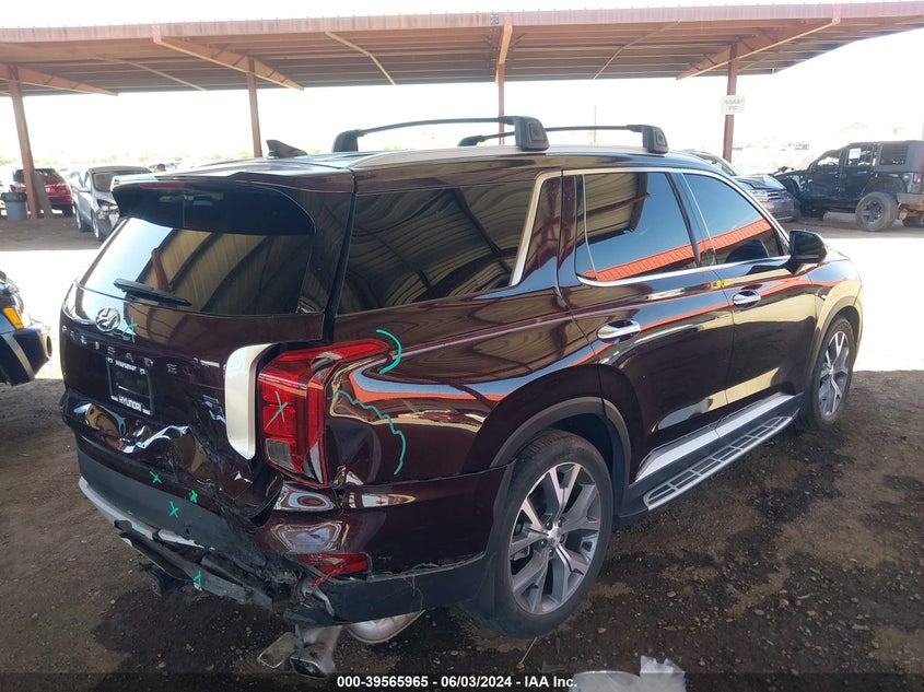 2022 Hyundai Palisade Sel VIN: KM8R4DHE1NU371747 Lot: 39565965