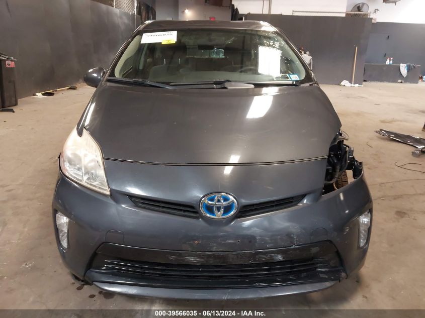 2013 Toyota Prius Two VIN: JTDKN3DU9D1696611 Lot: 39566035