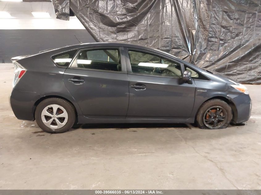 2013 Toyota Prius Two VIN: JTDKN3DU9D1696611 Lot: 39566035