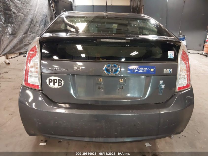 2013 Toyota Prius Two VIN: JTDKN3DU9D1696611 Lot: 39566035