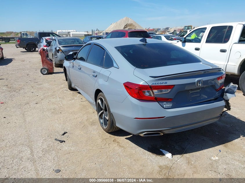 VIN 1HGCV1F32MA081624 2021 HONDA ACCORD SPORT