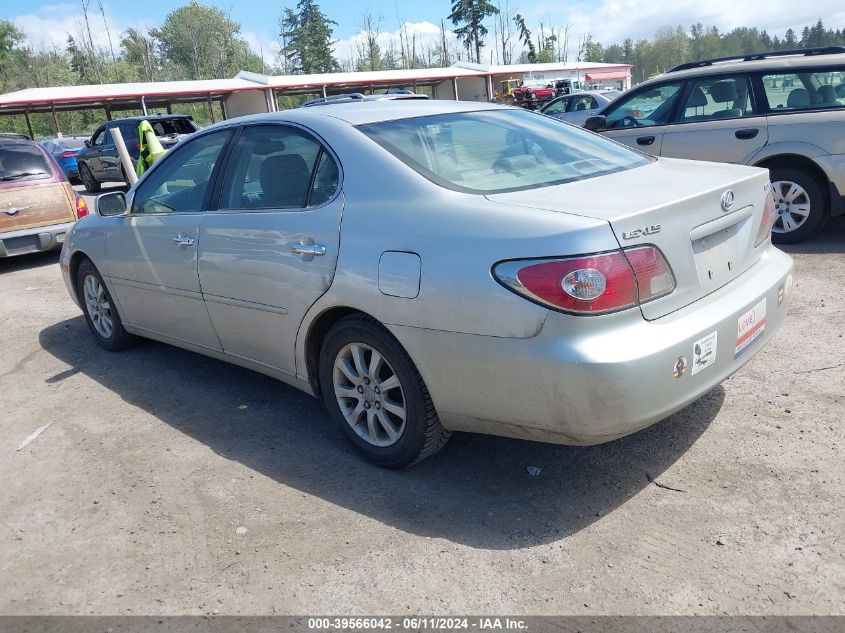 2003 Lexus Es 300 VIN: JTHBF30G730121682 Lot: 39566042