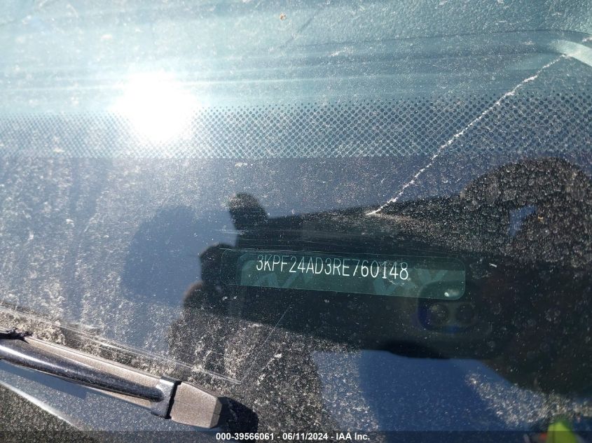 2024 Kia Forte Lxs VIN: 3KPF24AD3RE760148 Lot: 39566061