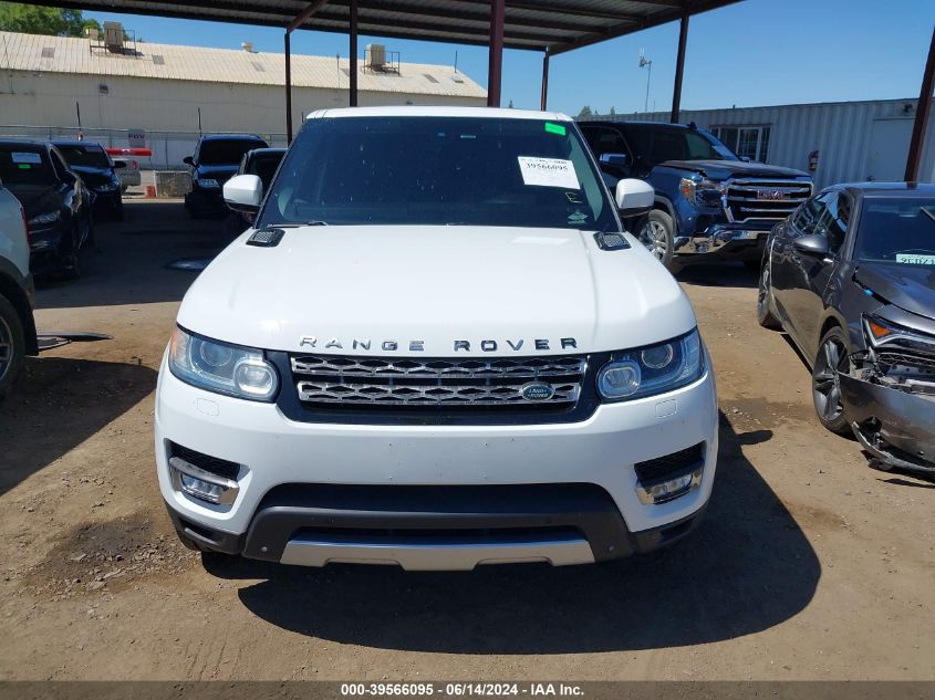 2015 Land Rover Range Rover Sport 3.0L V6 Supercharged Hse VIN: SALWR2VF2FA540499 Lot: 39566095