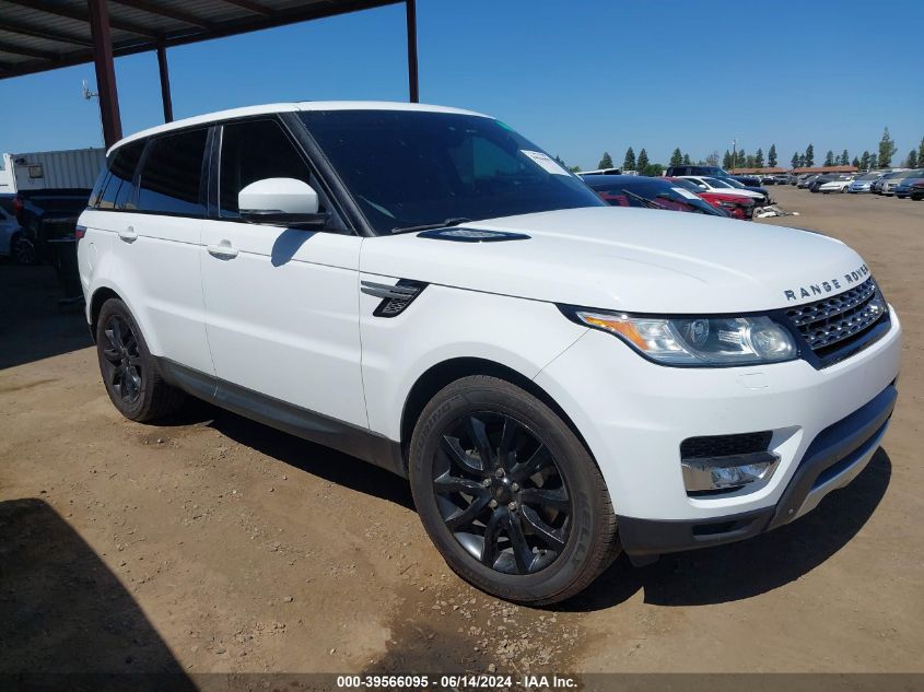 2015 Land Rover Range Rover Sport 3.0L V6 Supercharged Hse VIN: SALWR2VF2FA540499 Lot: 39566095