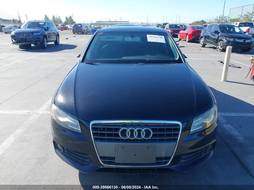 2010 Audi A4 2.0T Premium VIN: WAUEFAFL9AN017442 Lot: 39566130