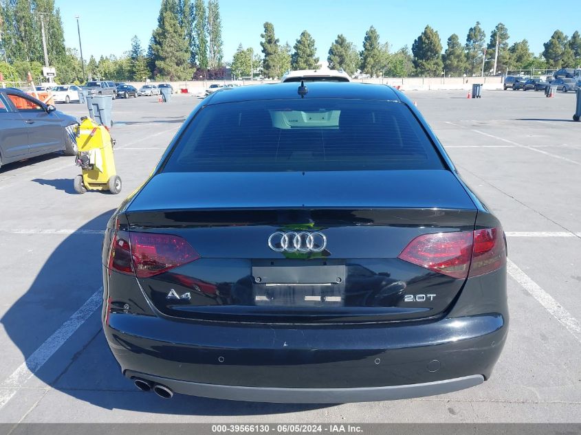 2010 Audi A4 2.0T Premium VIN: WAUEFAFL9AN017442 Lot: 39566130