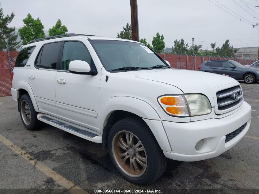 2002 Toyota Sequoia Limited V8 VIN: 5TDZT38A92S092965 Lot: 39566144