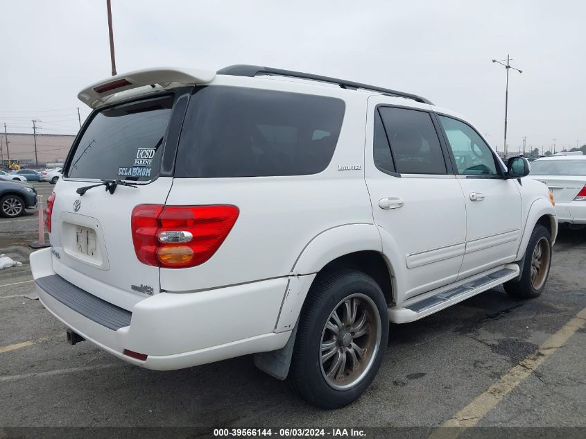 2002 Toyota Sequoia Limited V8 VIN: 5TDZT38A92S092965 Lot: 39566144