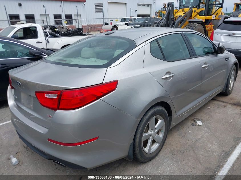 2014 Kia Optima Lx VIN: 5XXGM4A79EG268363 Lot: 39566183