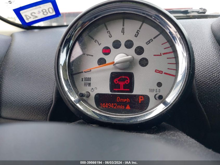 2012 Mini Cooper S Countryman VIN: WMWZC3C52CWP20311 Lot: 39566194