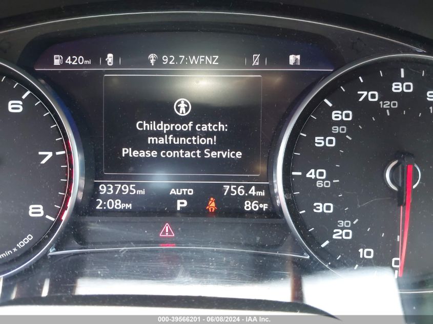 2018 Audi Q7 2.0T Premium VIN: WA1AHAF78JD033260 Lot: 39566201