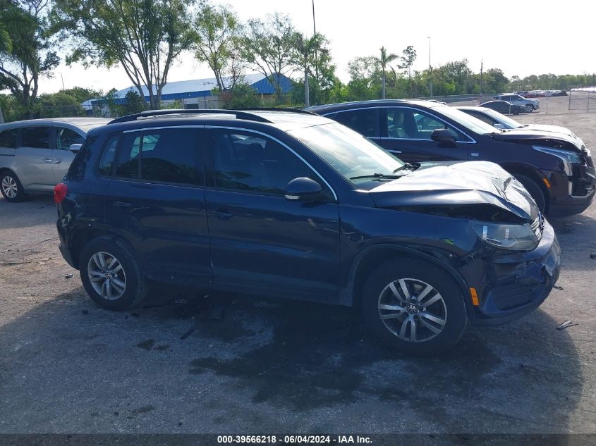 2016 Volkswagen Tiguan R-Line/S/Se/Sel VIN: WVGBV7AX4GW587658 Lot: 39566218