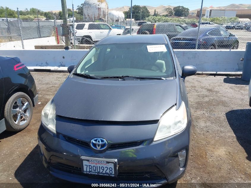 2013 Toyota Prius Three VIN: JTDKN3DU9D1691425 Lot: 39566243