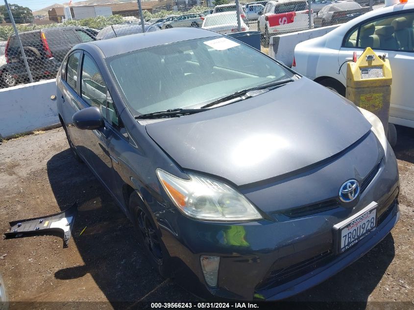 2013 Toyota Prius Three VIN: JTDKN3DU9D1691425 Lot: 39566243