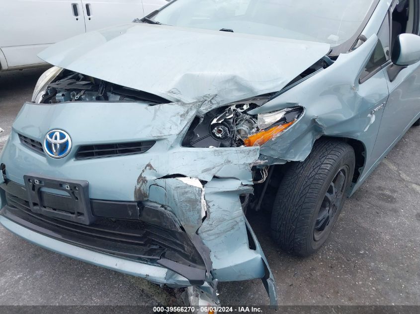 2015 Toyota Prius Two VIN: JTDKN3DU6F1975095 Lot: 39566270