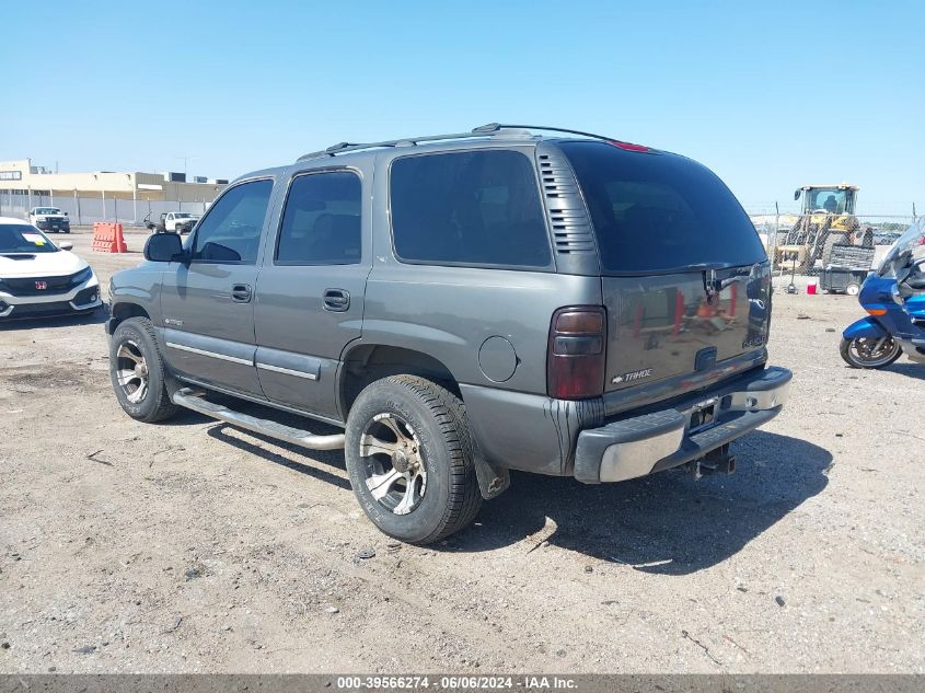 2002 Chevrolet Tahoe Ls VIN: 1GNEK13Z42R165071 Lot: 39566274