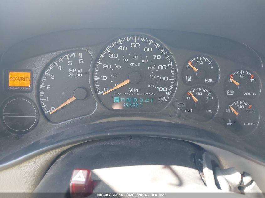 2002 Chevrolet Tahoe Ls VIN: 1GNEK13Z42R165071 Lot: 39566274