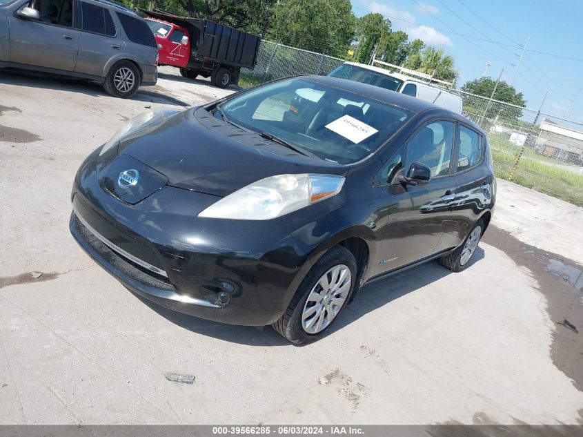 2014 Nissan Leaf S/Sv/Sl VIN: 1N4AZ0CP0EC333457 Lot: 39566285