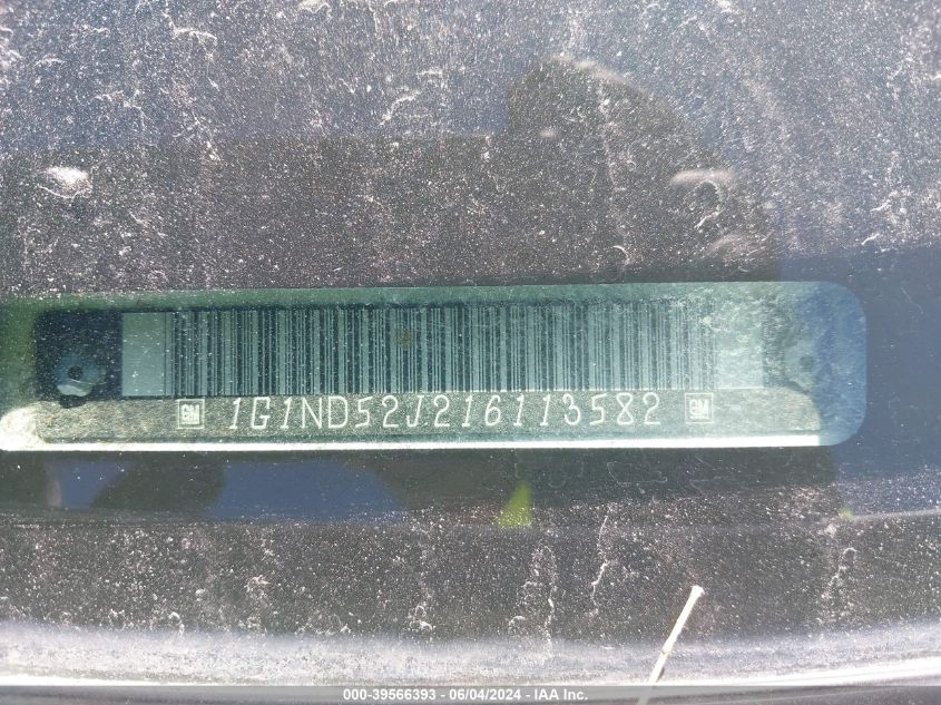 2001 Chevrolet Malibu VIN: 1G1ND52J216113582 Lot: 39566393