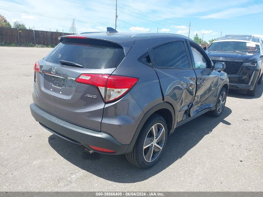 2022 Honda Hr-V Awd Ex VIN: 3CZRU6H51NM755431 Lot: 39566408