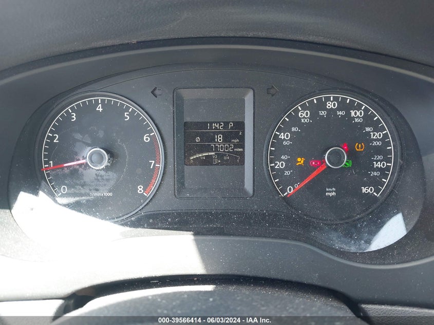 2014 Volkswagen Jetta 2.0L S VIN: 3VW2K7AJ9EM430520 Lot: 39566414