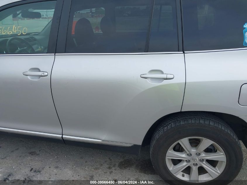 2012 Toyota Highlander Se V6 VIN: 5TDBK3EH6CS113391 Lot: 39566450