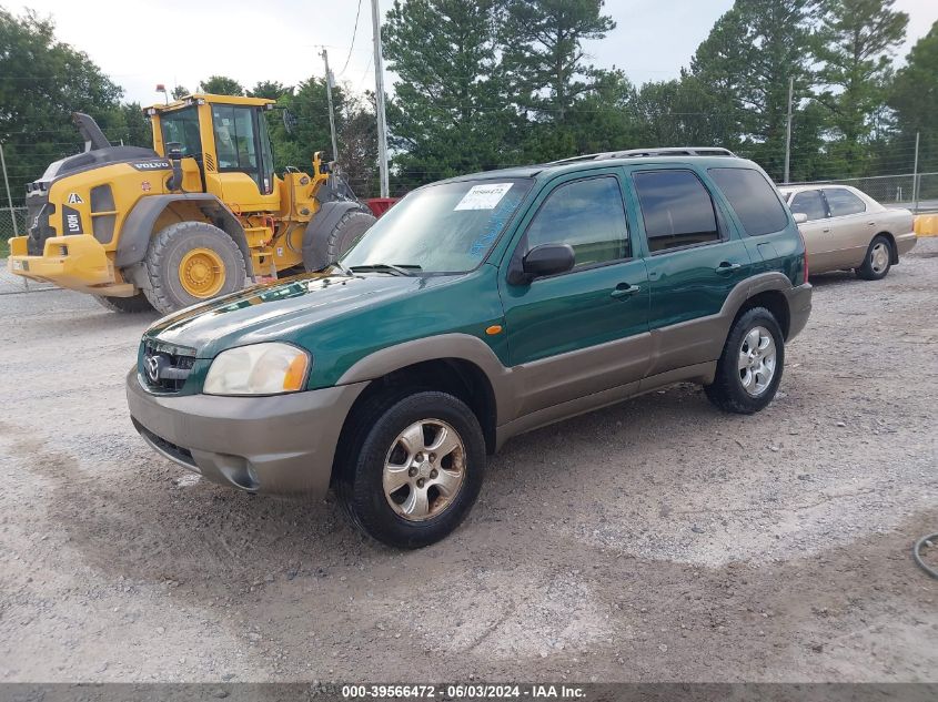 2001 Mazda Tribute Es V6/Lx V6 VIN: 4F2YU09191KM22227 Lot: 39566472