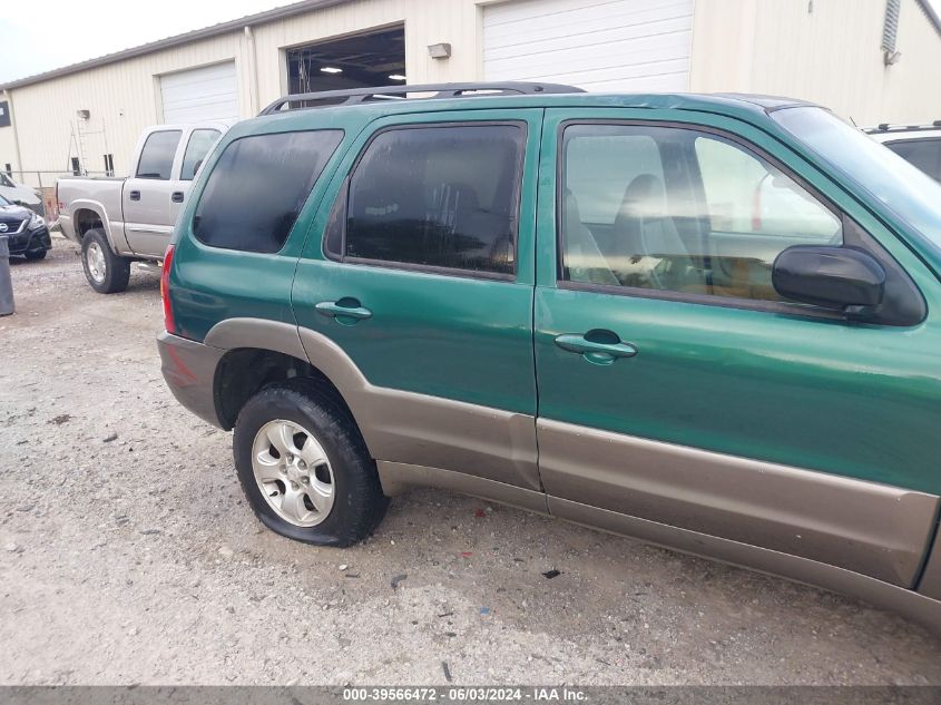 2001 Mazda Tribute Es V6/Lx V6 VIN: 4F2YU09191KM22227 Lot: 39566472