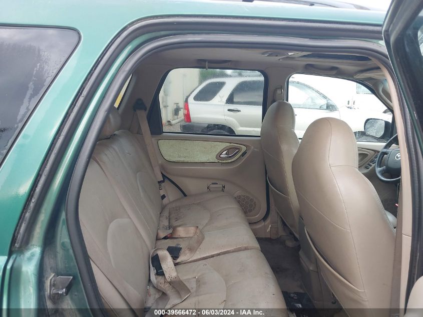 2001 Mazda Tribute Es V6/Lx V6 VIN: 4F2YU09191KM22227 Lot: 39566472