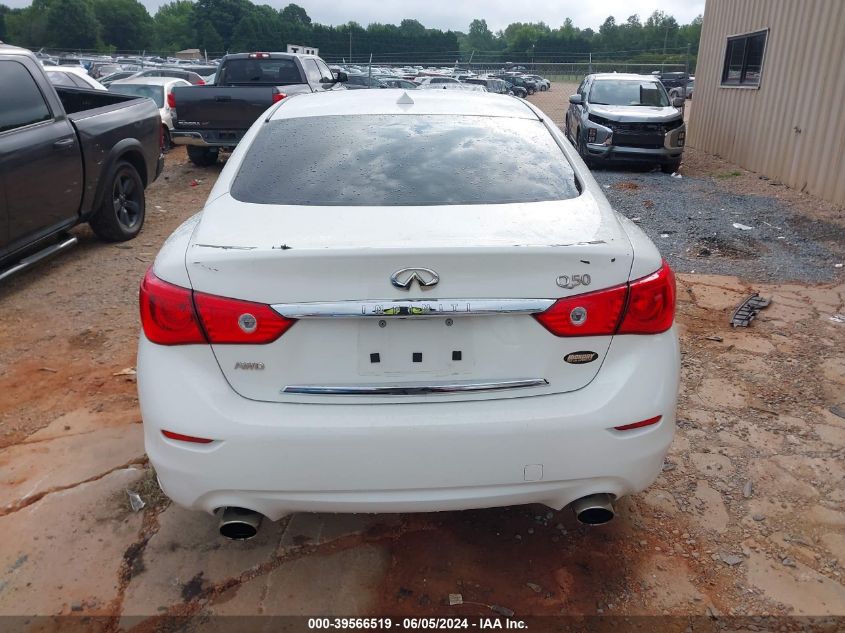 2017 Infiniti Q50 3.0T Premium VIN: JN1EV7AR7HM834917 Lot: 39566519