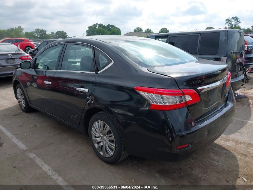 2014 Nissan Sentra S VIN: 3N1AB7AP8EY208985 Lot: 39566531