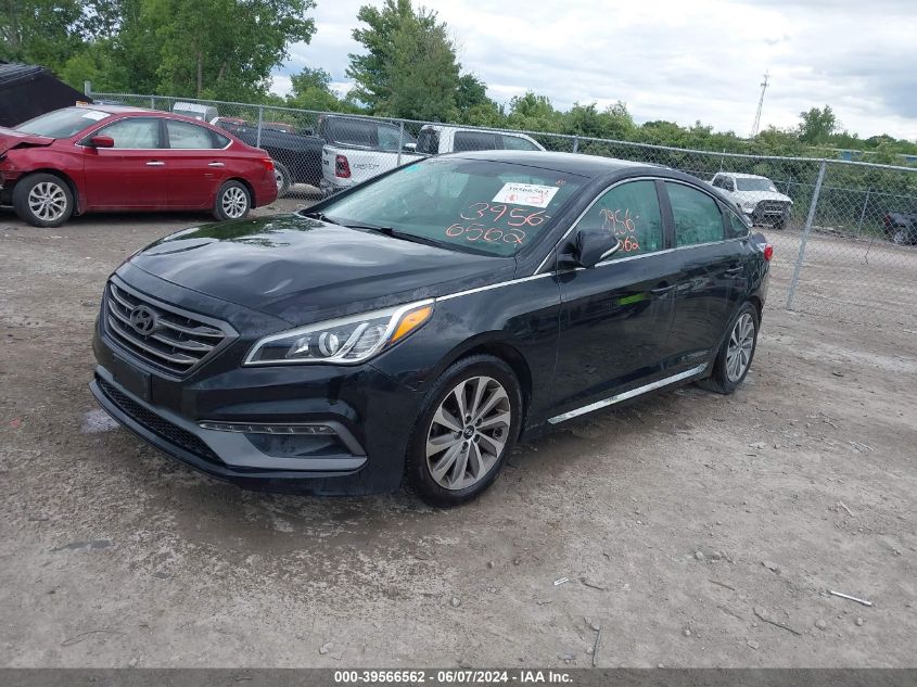 5NPE34AF8FH070414 2015 HYUNDAI SONATA - Image 2