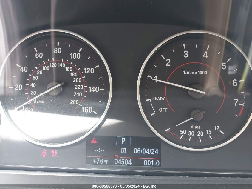 2016 BMW 328I xDrive VIN: WBA8G5C5XGK752951 Lot: 39566573