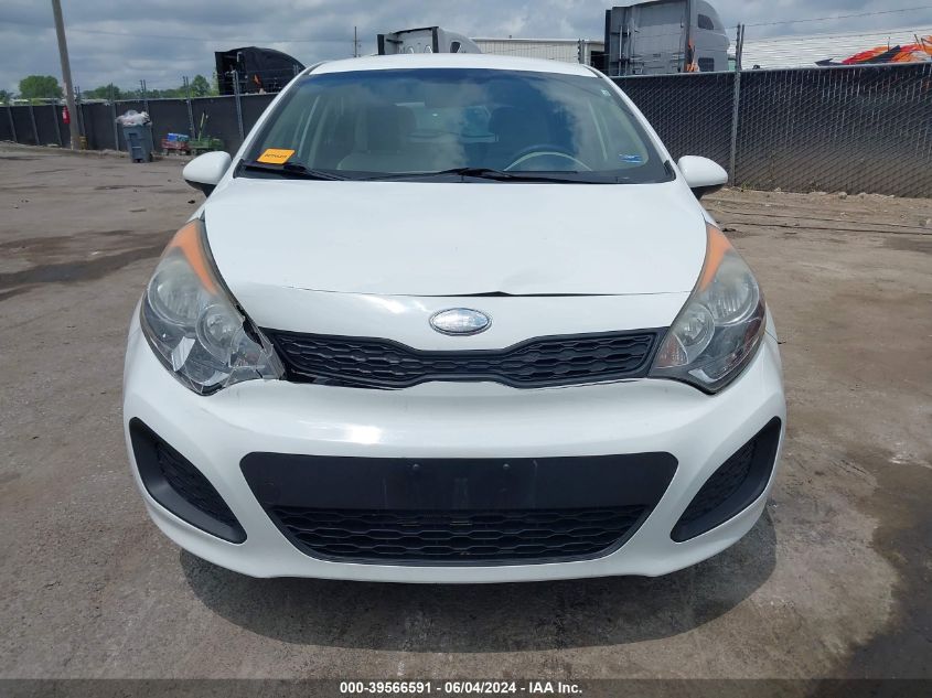 2013 Kia Rio Lx VIN: KNADM5A37D6224314 Lot: 39566591