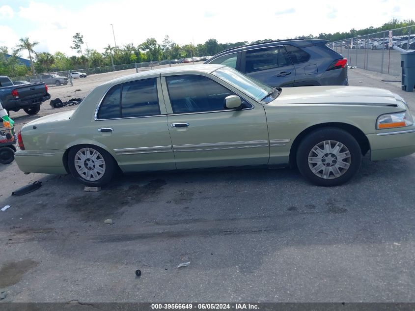 2005 Mercury Grand Marquis Gs VIN: 2MEFM74W65X603824 Lot: 39566649