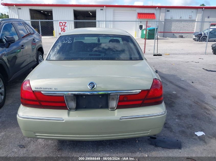 2005 Mercury Grand Marquis Gs VIN: 2MEFM74W65X603824 Lot: 39566649