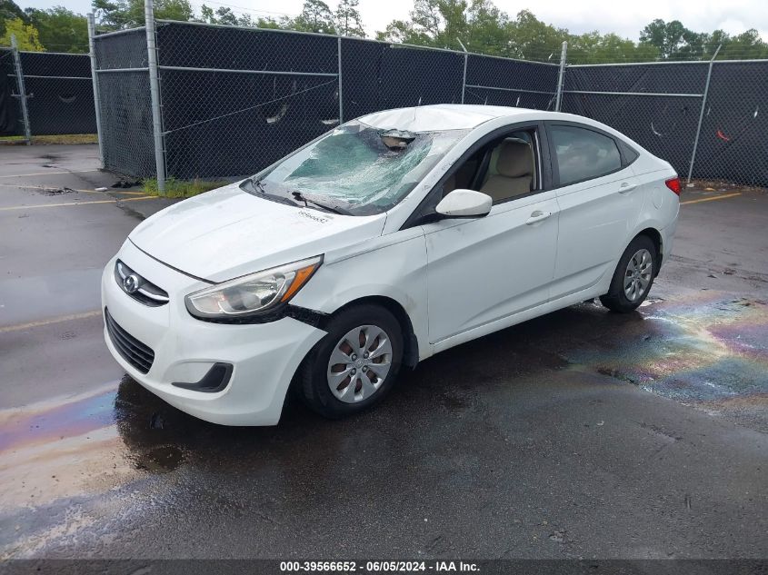 2016 Hyundai Accent Se VIN: KMHCT4AE2GU048877 Lot: 39566652