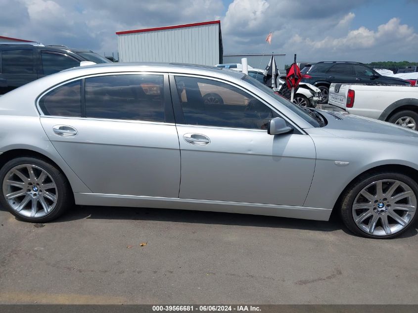 2007 BMW 750Li VIN: WBAHN83537DT73849 Lot: 39566681