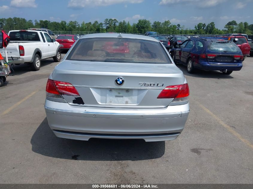 2007 BMW 750Li VIN: WBAHN83537DT73849 Lot: 39566681