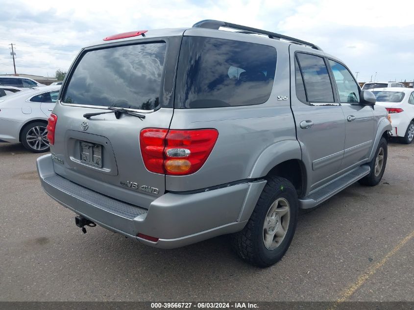 2001 Toyota Sequoia Sr5 V8 VIN: 5TDBT44A51S029924 Lot: 39566727