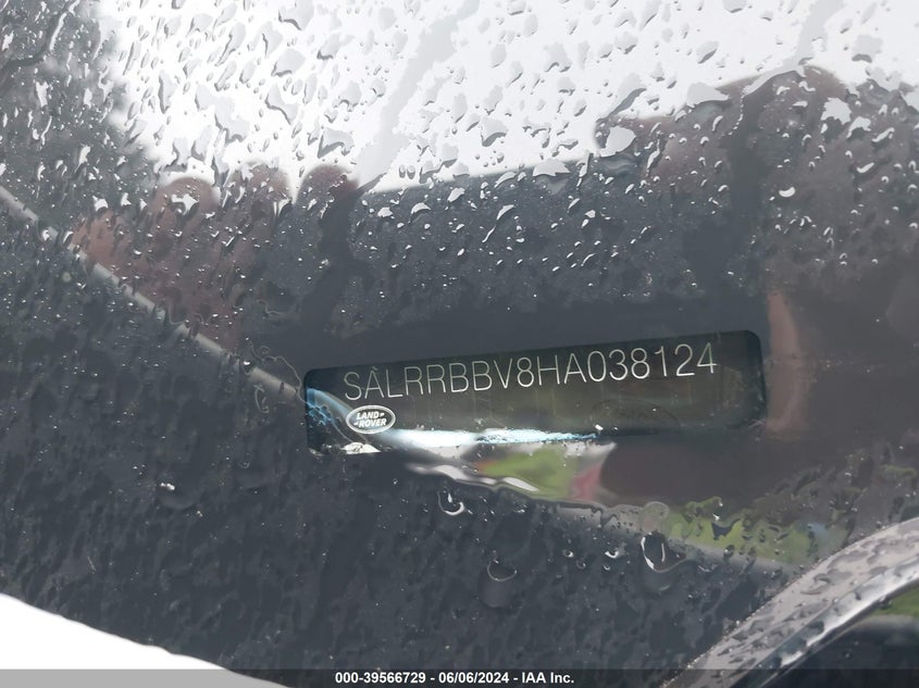 2017 LAND ROVER DISCOVERY HSE - SALRRBBV8HA038124