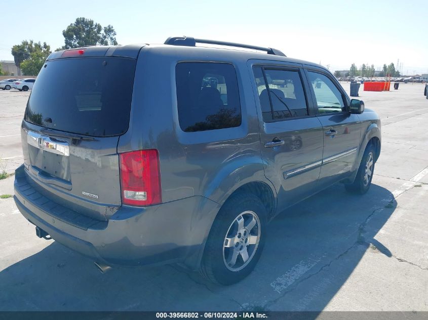 2011 Honda Pilot Touring VIN: 5FNYF3H91BB044888 Lot: 39566802