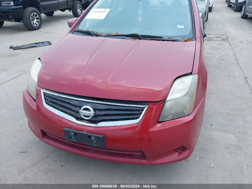 2010 Nissan Sentra 2.0S VIN: 3N1AB6AP6AL632988 Lot: 39566839