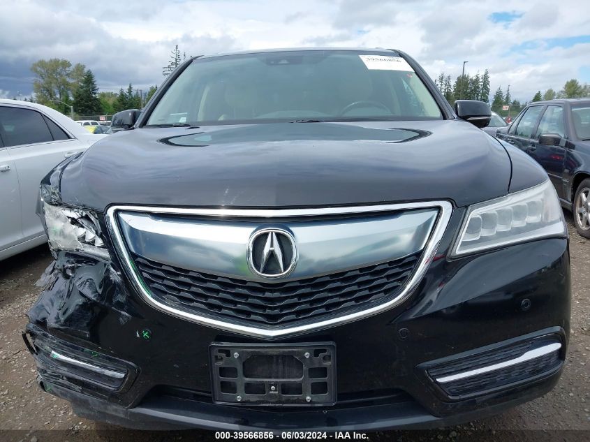 2016 Acura Mdx Advance Entertainment Packages/Advance Package VIN: 5FRYD4H93GB006581 Lot: 39566856
