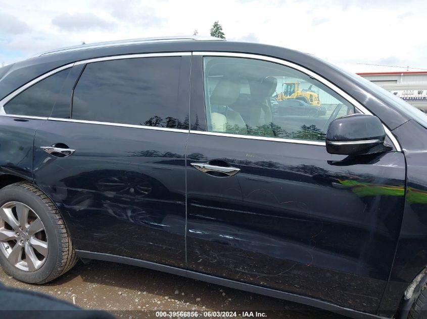 2016 Acura Mdx Advance Entertainment Packages/Advance Package VIN: 5FRYD4H93GB006581 Lot: 39566856