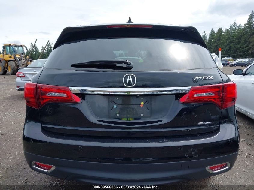 2016 Acura Mdx Advance Entertainment Packages/Advance Package VIN: 5FRYD4H93GB006581 Lot: 39566856