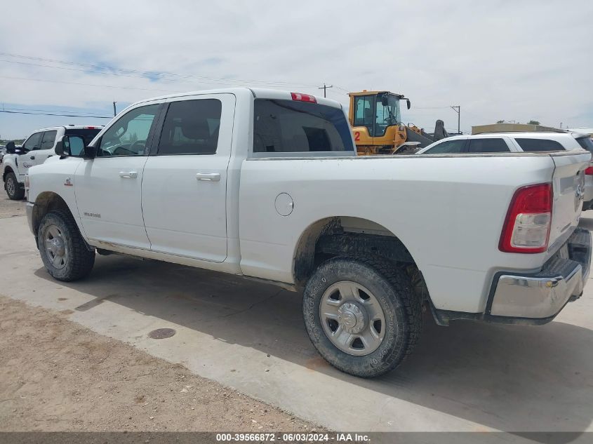2022 Ram 2500 Big Horn 4X4 6'4 Box VIN: 3C6UR5DLXNG237677 Lot: 39566872