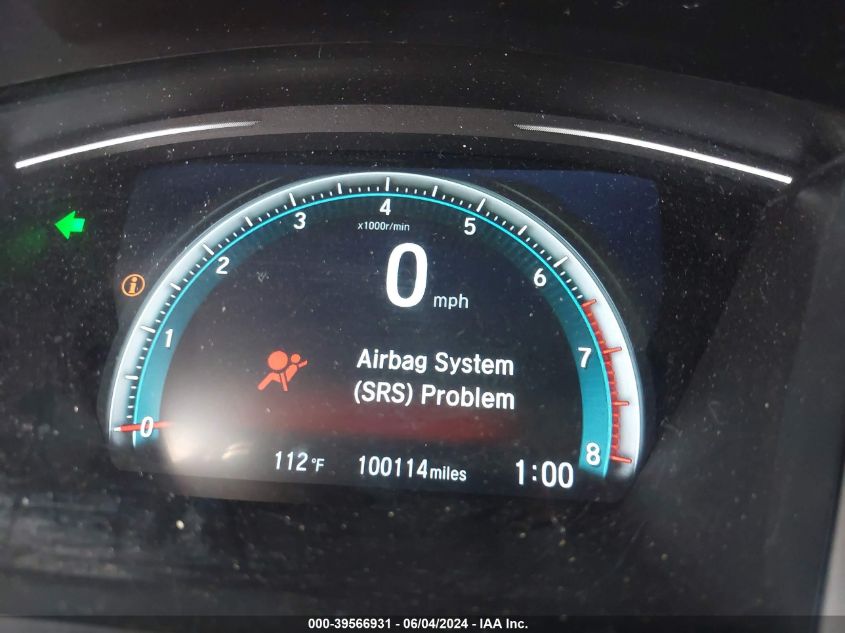 2018 Honda Civic Ex-T VIN: 2HGFC3A31JH351168 Lot: 39566931